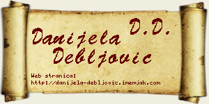 Danijela Debljović vizit kartica